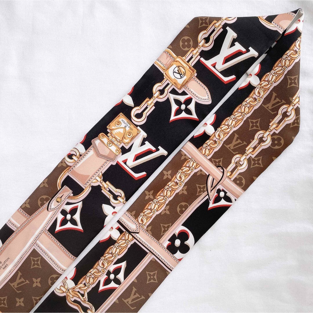 LOUIS VUITTON ルイヴィトン　バンドー　モノグラム　スカーフ　極美品