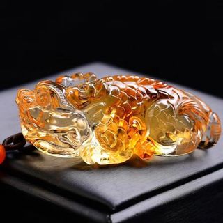 天然】シトリン ネックレス 51gの通販 by Rui|ラクマ