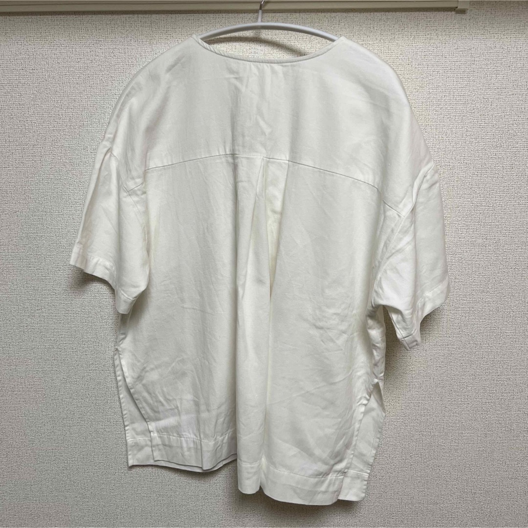 mystic(ミスティック)のハーフZIPビッグシャツ レディースのトップス(シャツ/ブラウス(半袖/袖なし))の商品写真