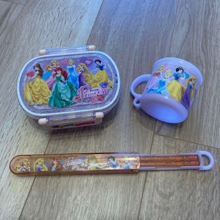 ディズニー(Disney)のディズニー　プリンセス　お弁当箱セット☆4点(弁当用品)