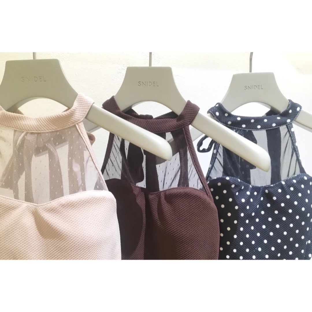 ホルターネックスウィムワンピース SNIDEL 新品 水着 ビキニ ワンピース
