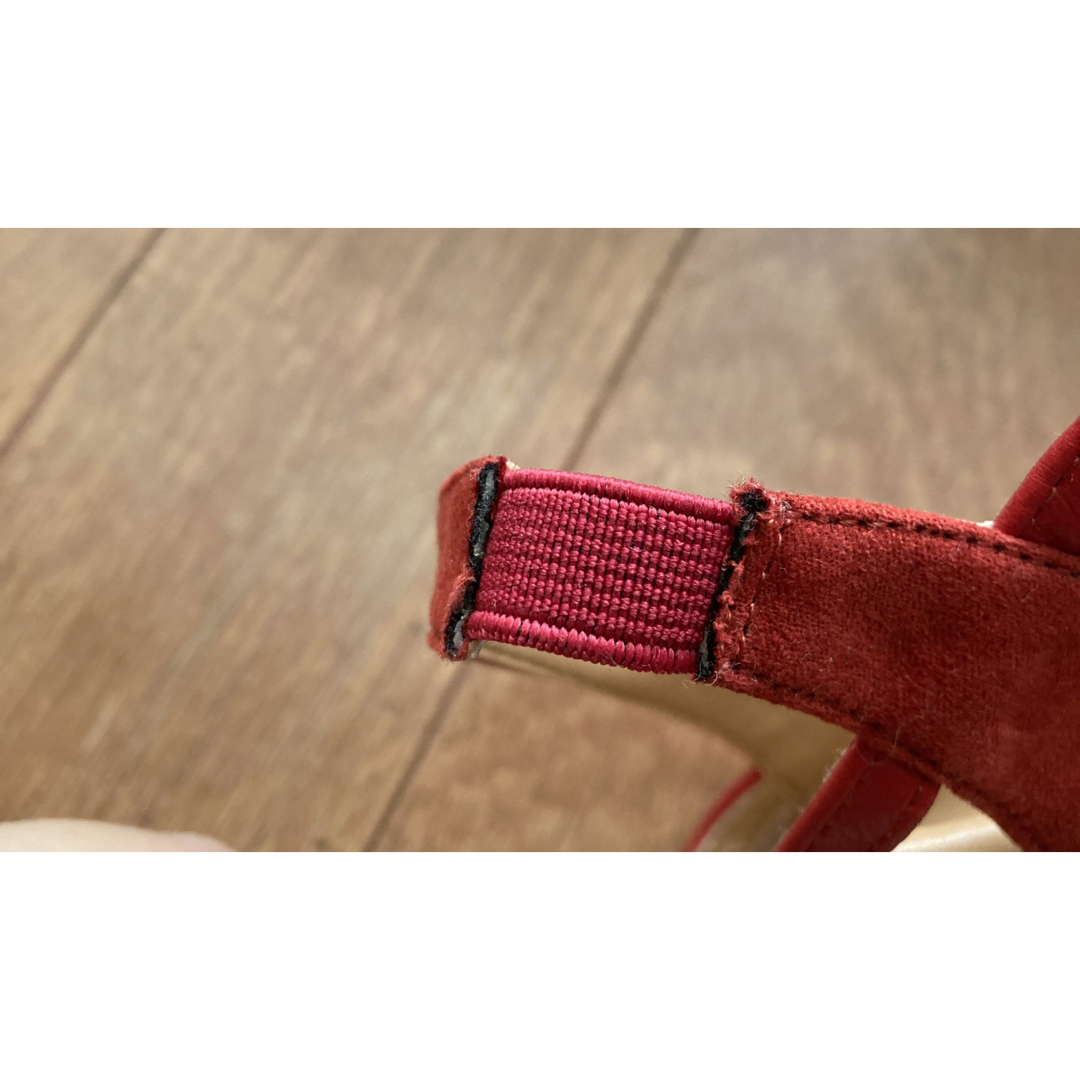 専用☆INRY/シンプルサンダル/赤/レッド/L/差し色可愛い レディースの靴/シューズ(サンダル)の商品写真