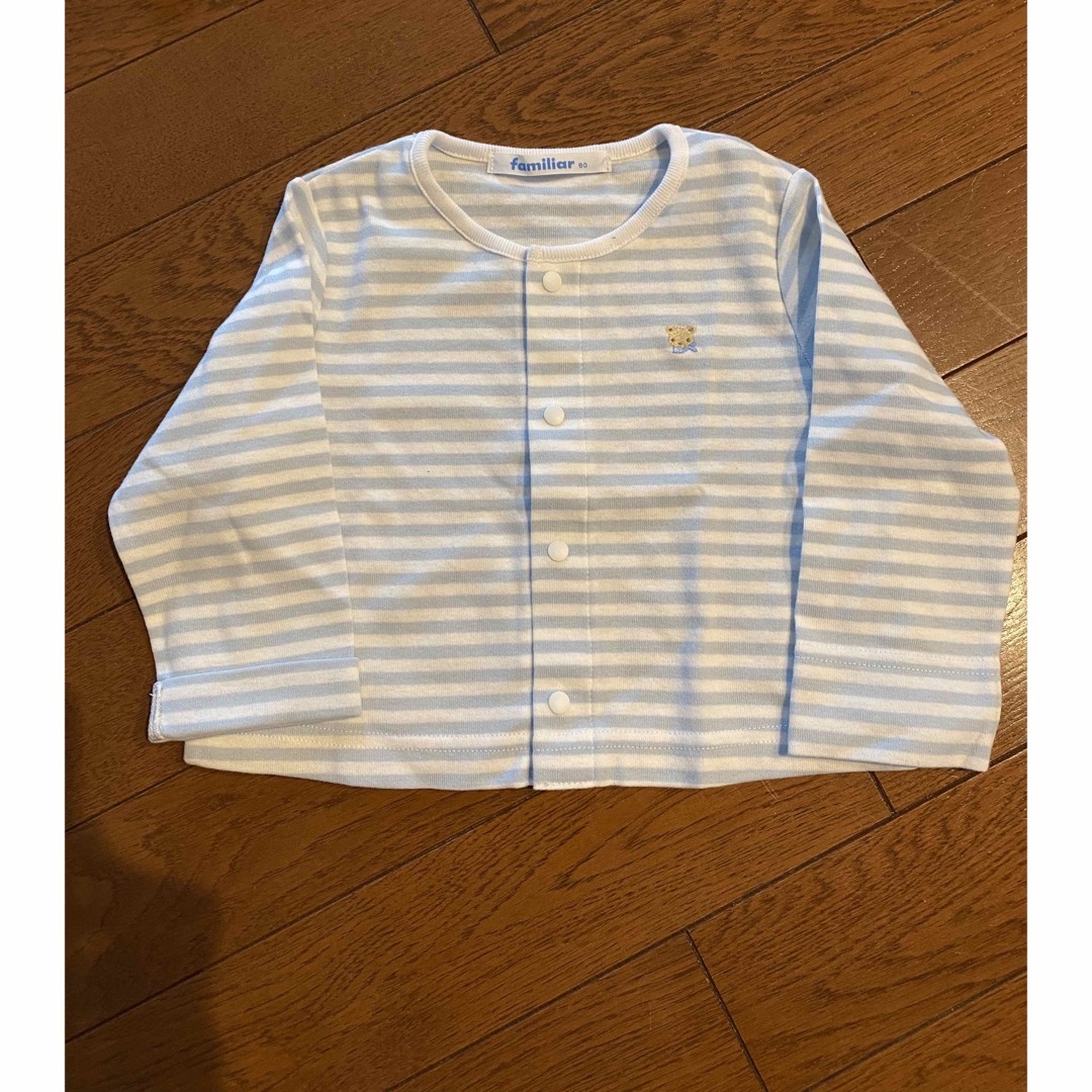 familiar(ファミリア)のファミリア Tシャツ&カーディガンセット　サイズ80 キッズ/ベビー/マタニティのベビー服(~85cm)(Ｔシャツ)の商品写真