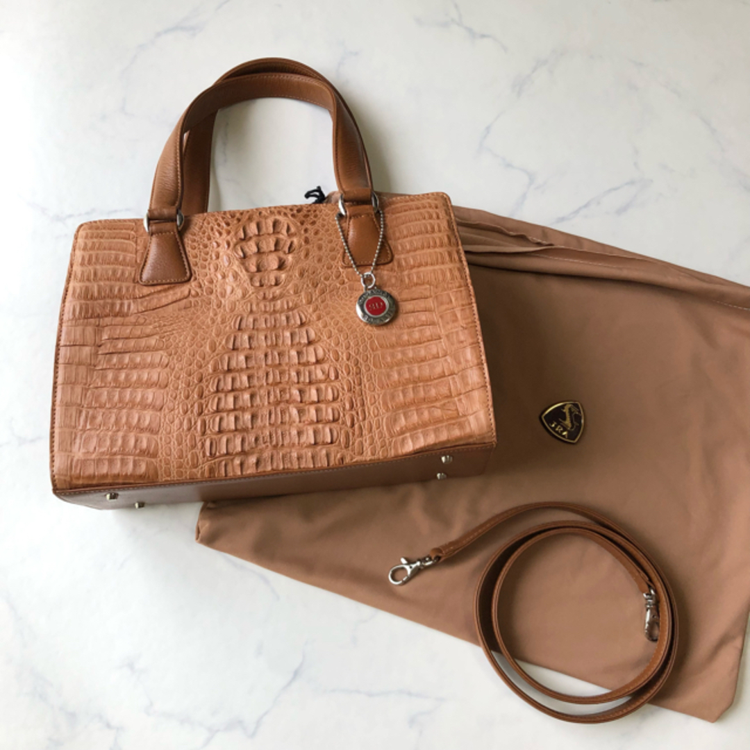 特上美品 【極美品】RODANIA ロダニア JRA クロコ 2way ハンドバッグ