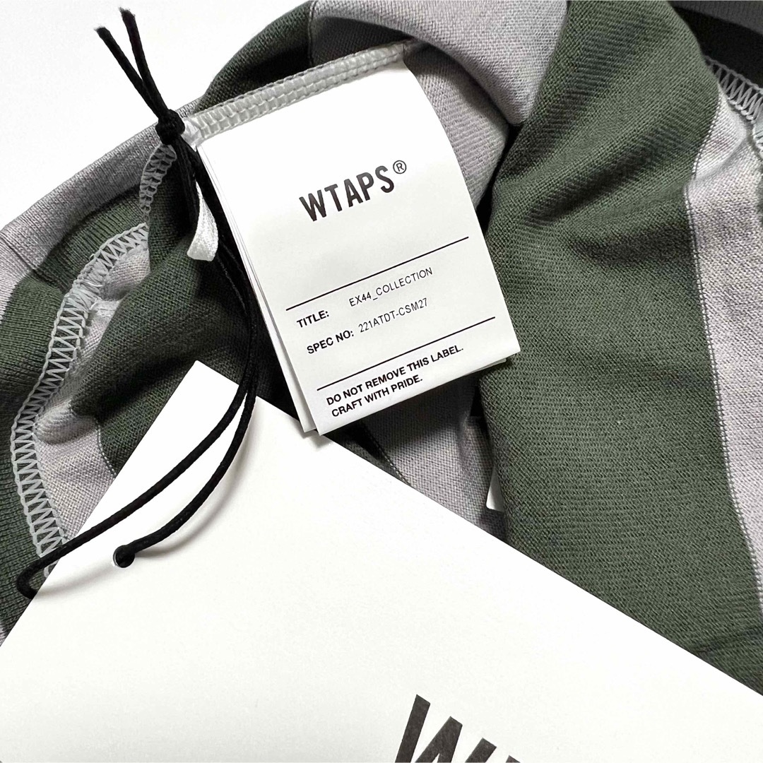 02 新品 WTAPS ダブルタップス  LANE SS ボーダー Tシャツ 緑