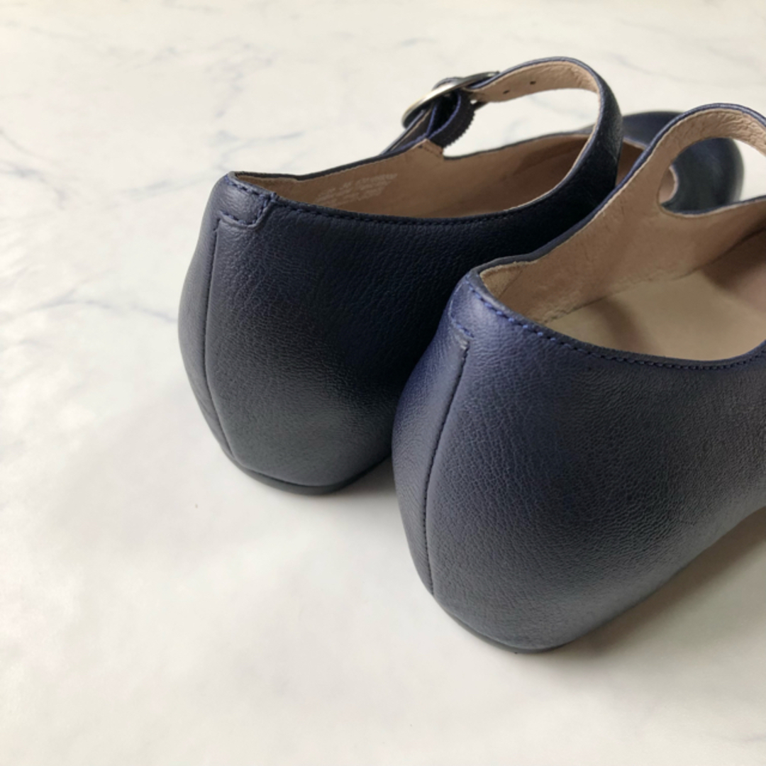 美品】dansko Linette レザーシューズ 24cm ネイビー-