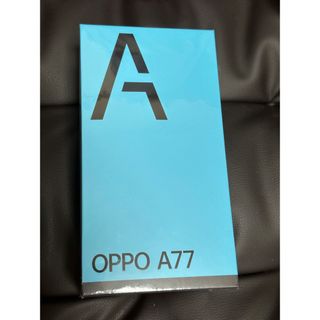 オッポ(OPPO)のOPPO A77ブルー　新品未開封品　匿名配送　(スマートフォン本体)