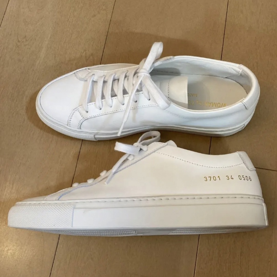 COMMON PROJECTS - 極美品♡コモンプロジェクト 白 レザースニーカー ...