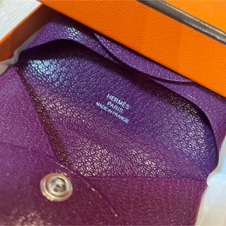 HERMES エルメス バスティア アネモネ パープル 新品未使用 シェーヴル