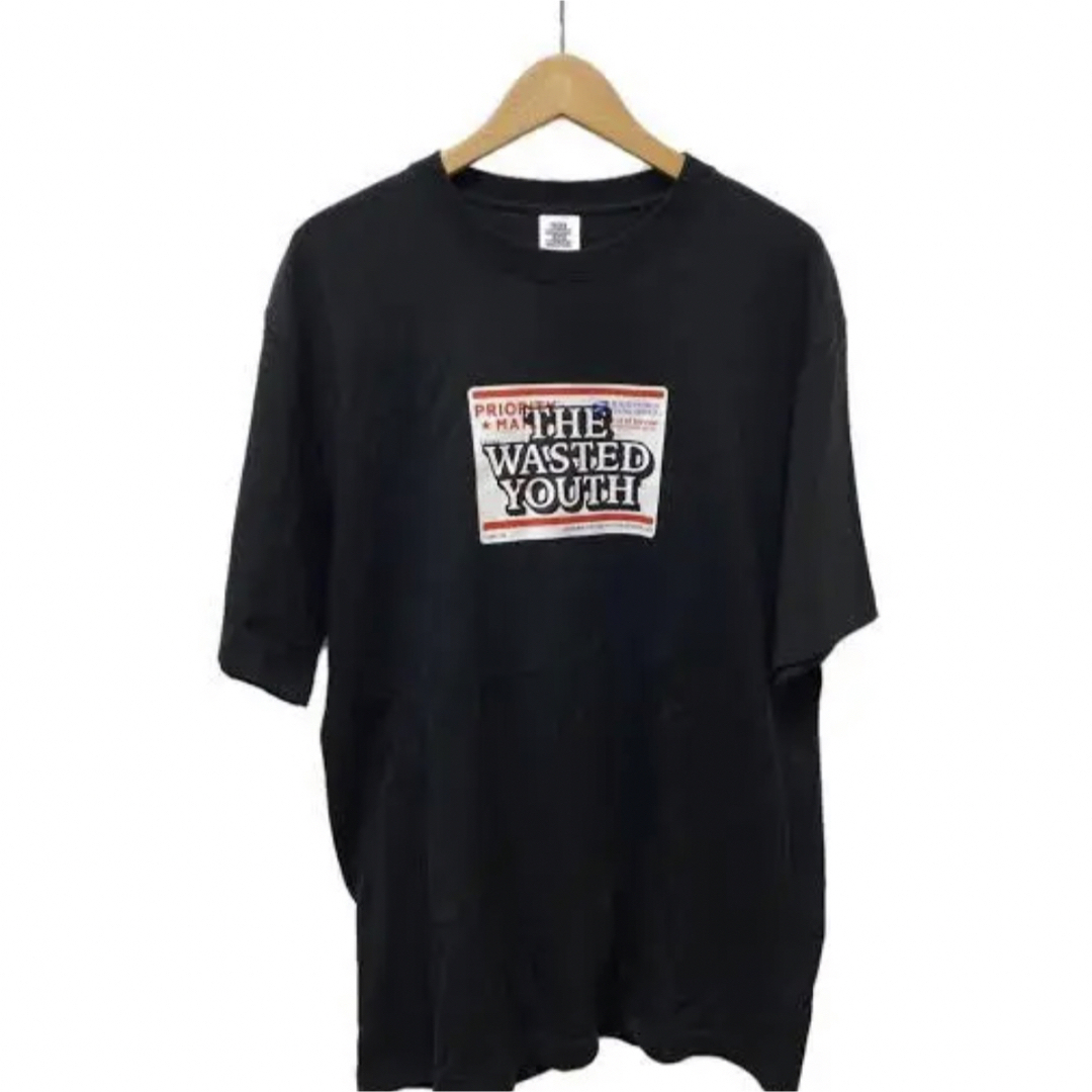 wasted youth black eye patch tシャツ　XL