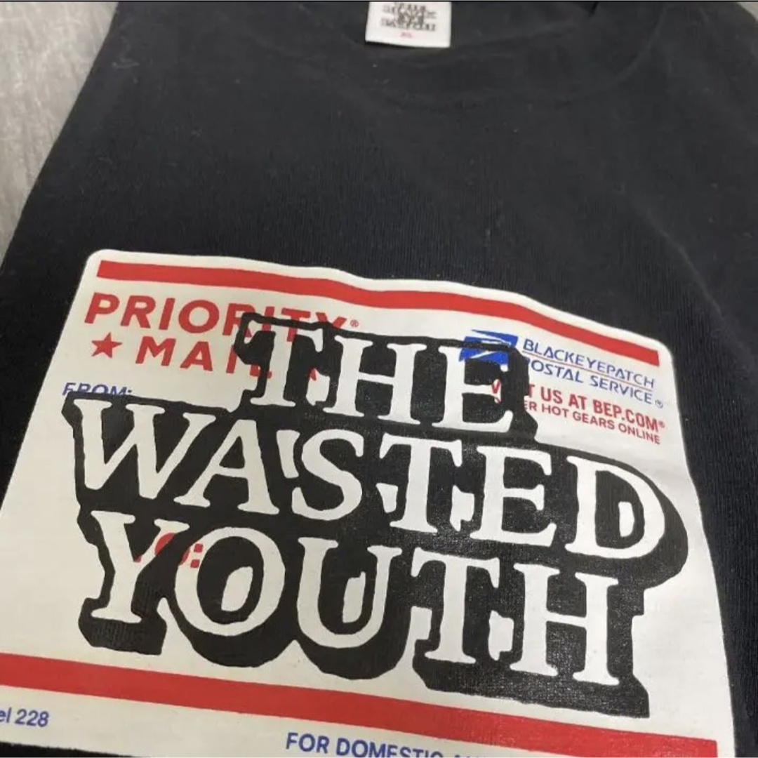 wasted youth black eye patch tシャツ　XL