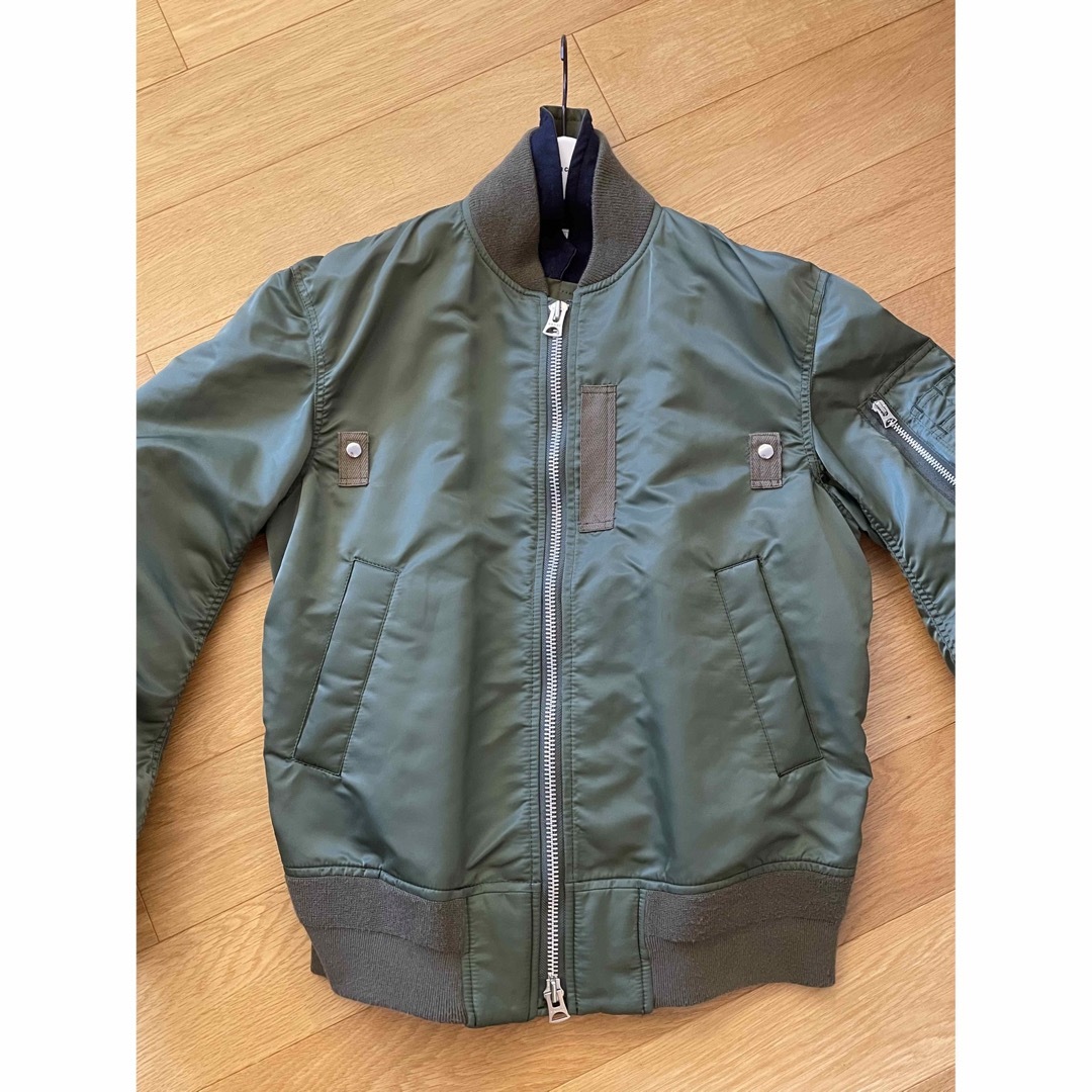 Premium Line 新品sacai廃番Suiting×MA-1ブルゾン