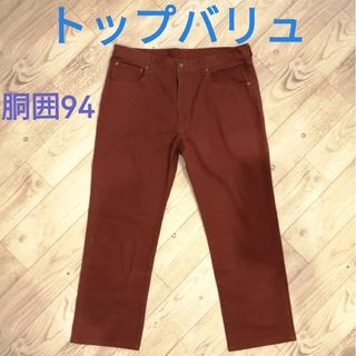 イオン(AEON)の【引越前価格】イオン トップバリュ メンズパンツ 赤(デニム/ジーンズ)