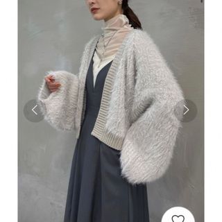 ザラ(ZARA)の新品　&g’aime ショートシャギーカーディガン(カーディガン)