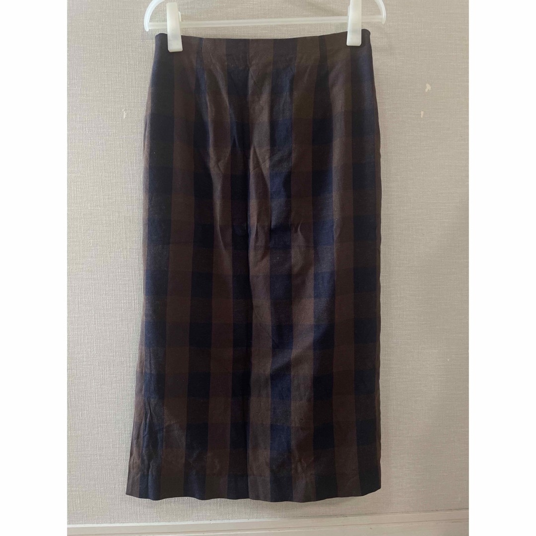 IENA(イエナ)のIENA ブロックチェックタイトスカート レディースのスカート(ロングスカート)の商品写真