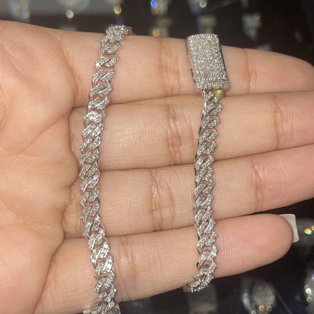 10k diamond Miami Link Bracelet 2