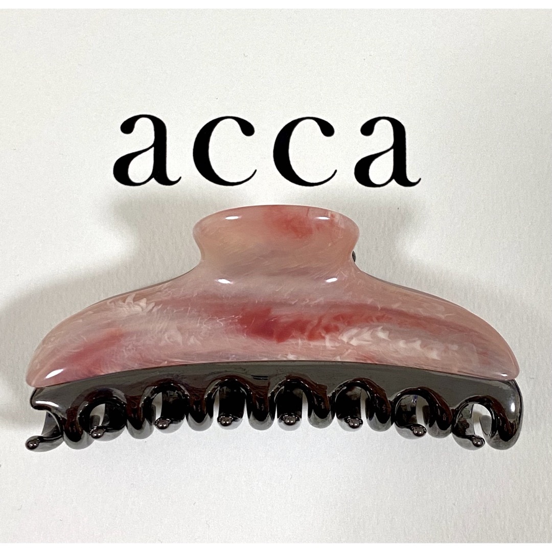 acca(アッカ)のアッカacca　大クリップ　ピンク レディースのヘアアクセサリー(バレッタ/ヘアクリップ)の商品写真