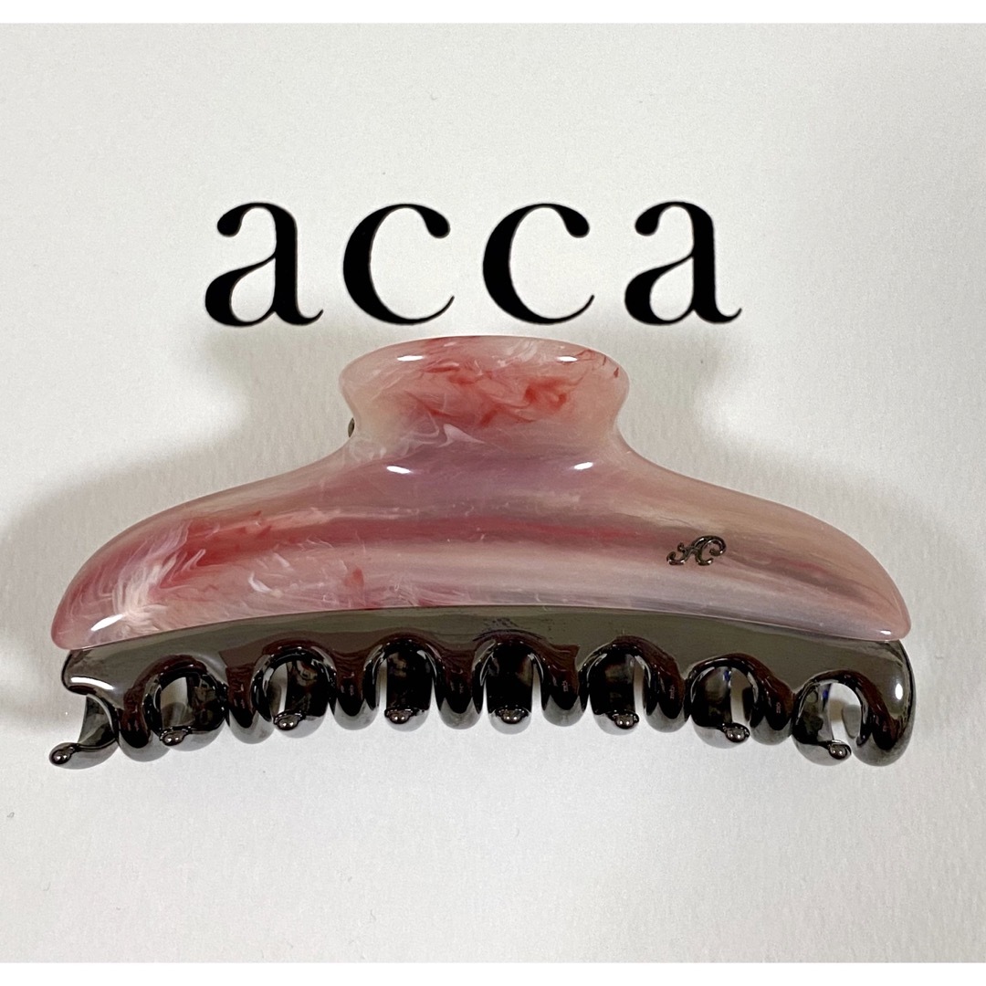 acca(アッカ)のアッカacca　大クリップ　ピンク レディースのヘアアクセサリー(バレッタ/ヘアクリップ)の商品写真