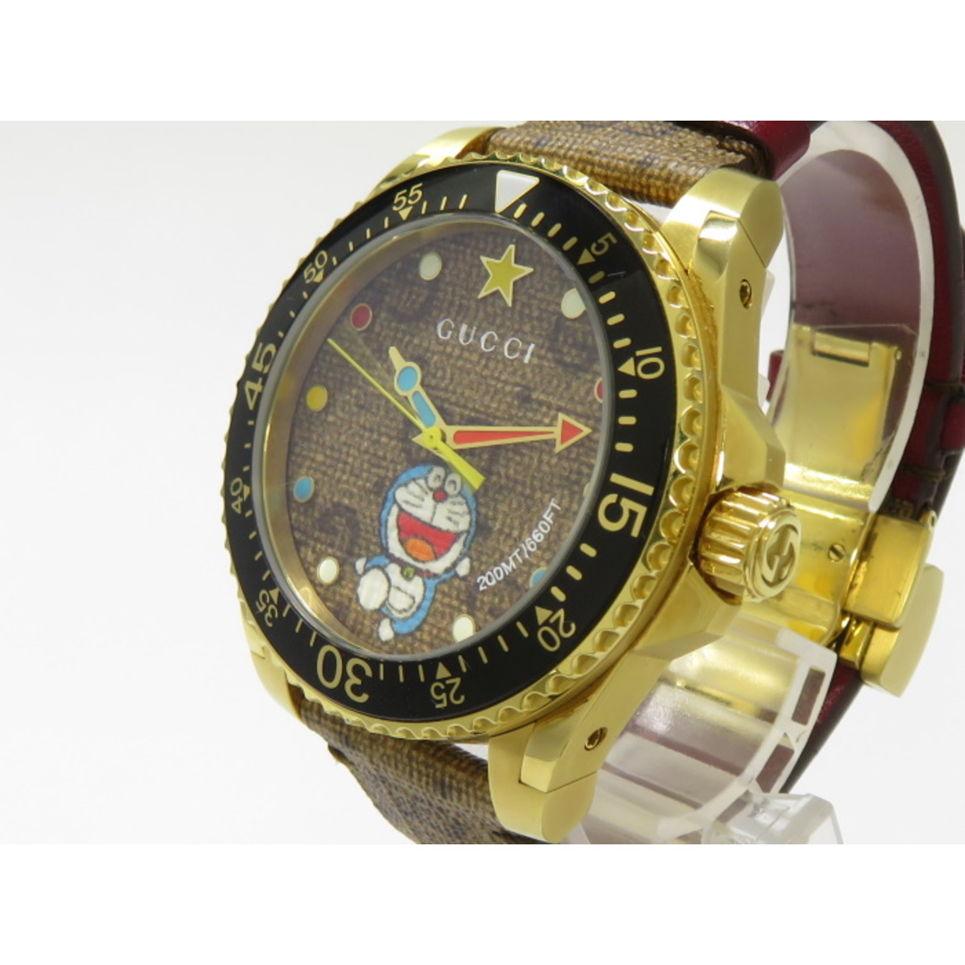 GUCCI - GUCCI ボーイズ 腕時計 トラえもん コラボ マイクロGG GUCCI - GUCCI ボーイズ 腕時計 トラえもん コラボ マイクロGG