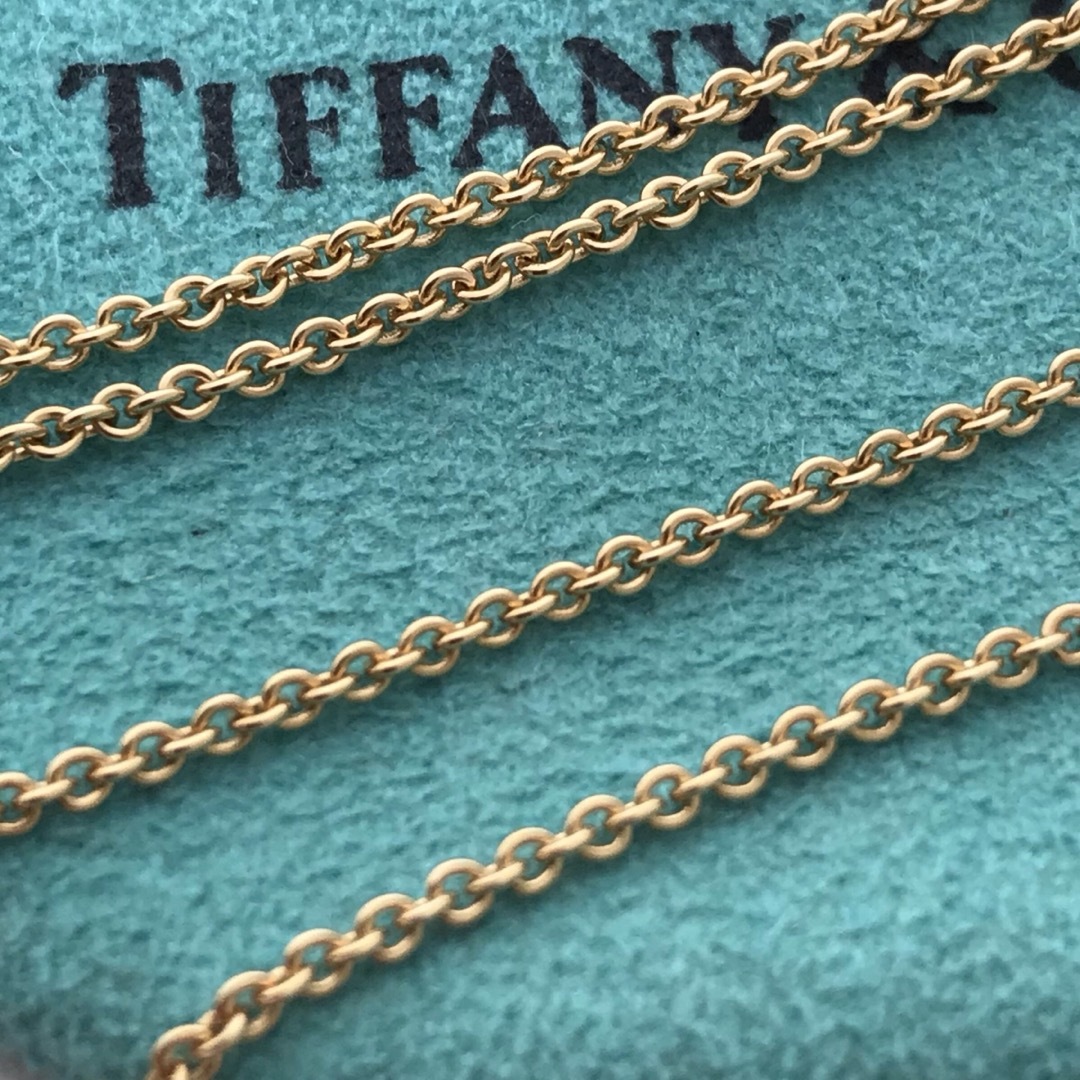 Tiffany K18YG ホースシュー ロングチェーンネックレス希少美品