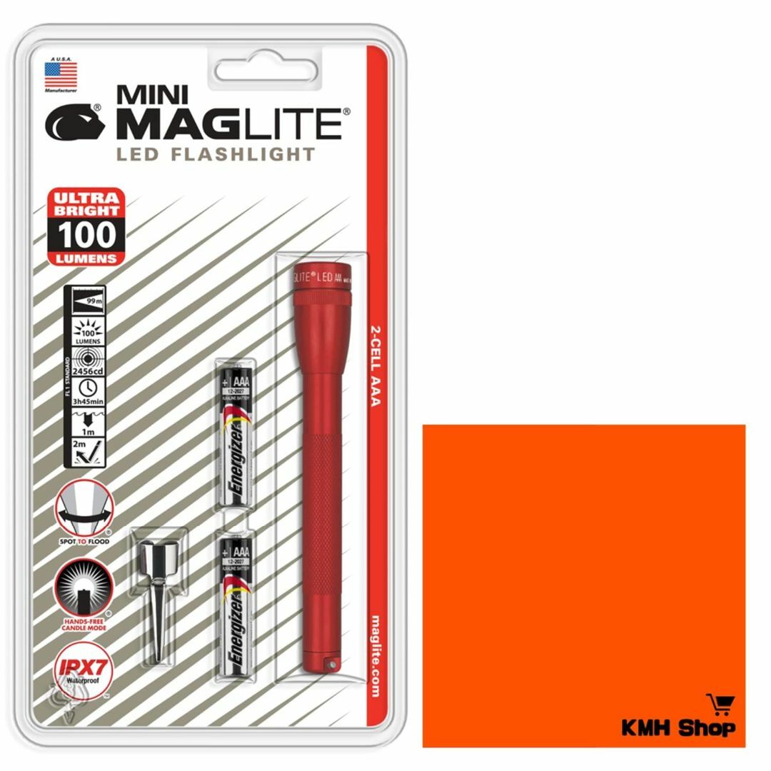 【色: Red】ミニマグライト MINI MAG LITE LED 2 CELL