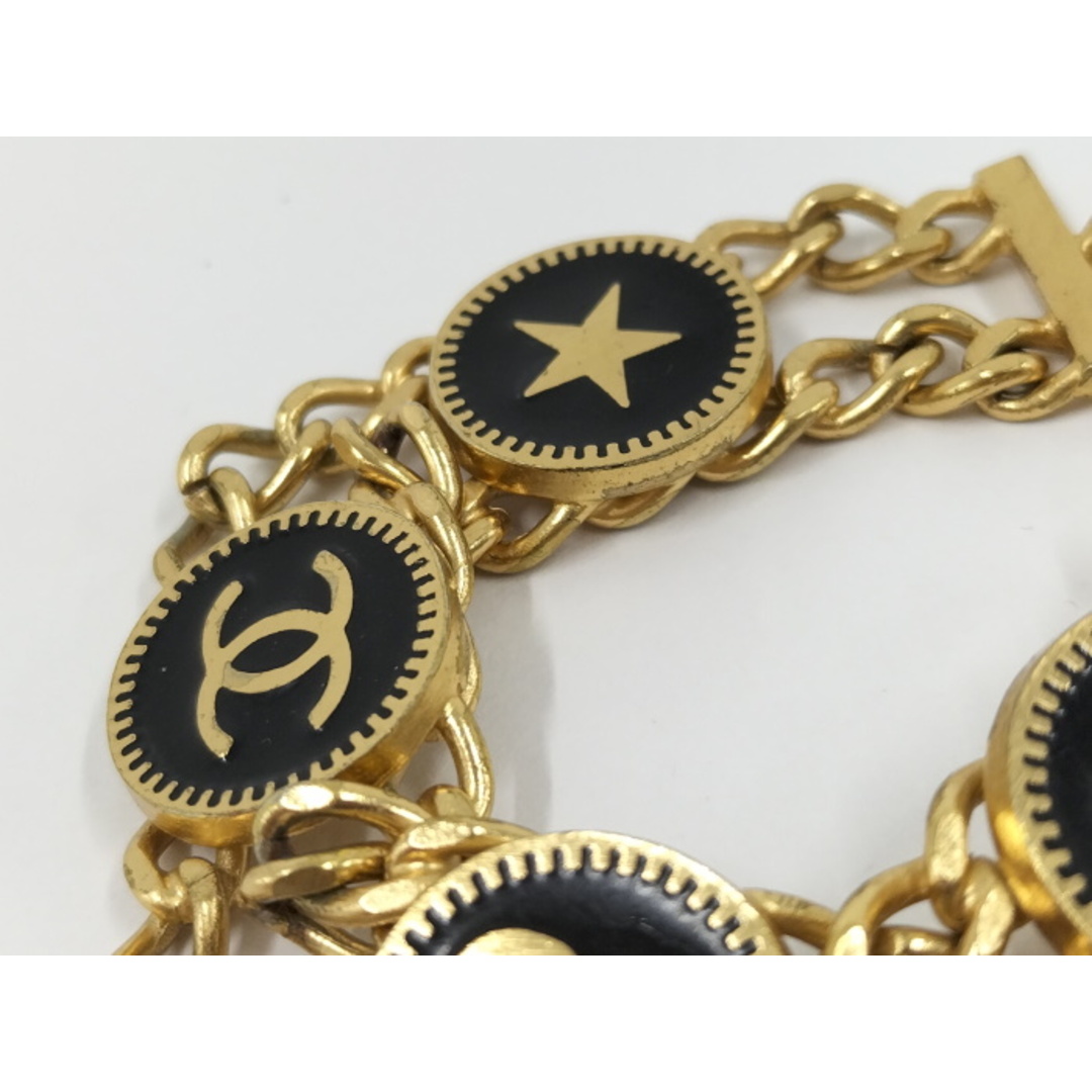 CHANEL ココマーク スター ハート ブレスレット メッキ ゴールド