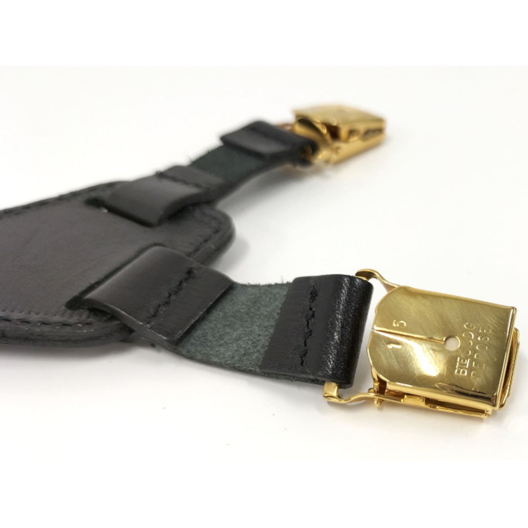 CHANEL - CHANEL サスペンダー キャンバス レザー ベージュ CHANEL - CHANEL サスペンダー キャンバス レザー ベージュ