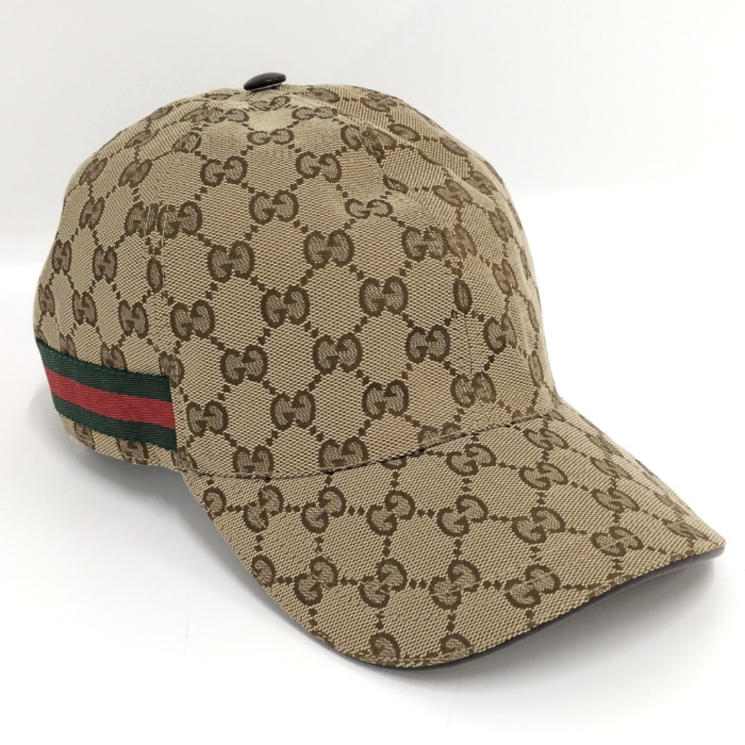 Gucci(グッチ)のGUCCI キャップ 帽子 CAP GGキャンバス ベージュ 539517 レディースの帽子(キャップ)の商品写真