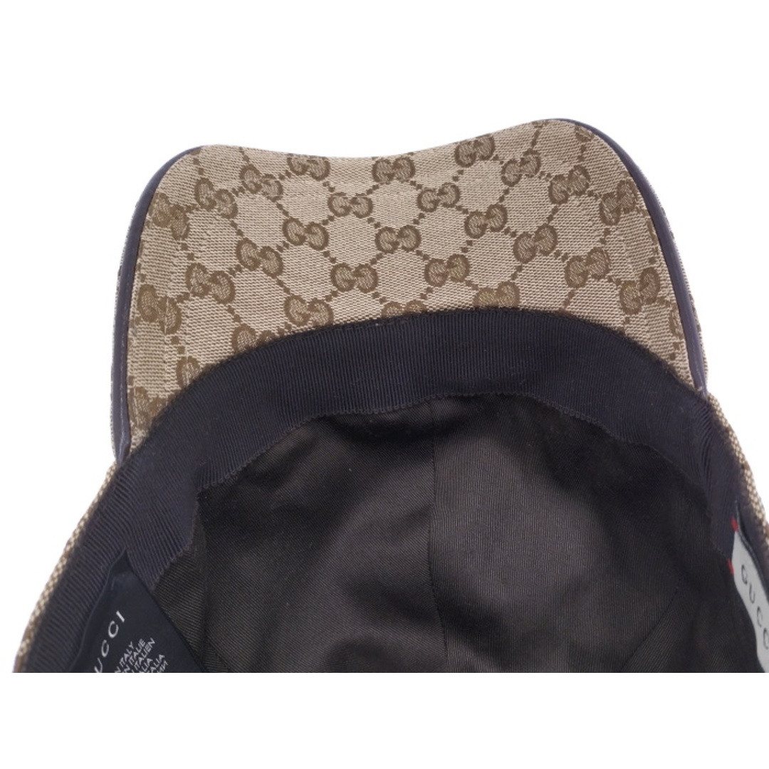 Gucci(グッチ)のGUCCI キャップ 帽子 CAP GGキャンバス ベージュ 539517 レディースの帽子(キャップ)の商品写真