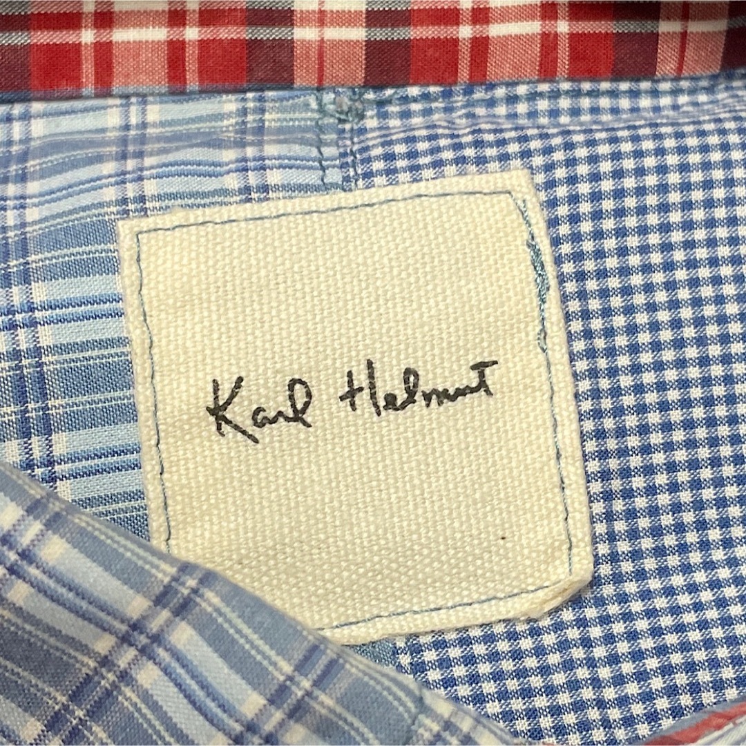 Karl Helmut(カールヘルム)のKARL HELMUT 総柄 オーストラリア動物 パッチワーク半袖シャツ メンズのトップス(シャツ)の商品写真