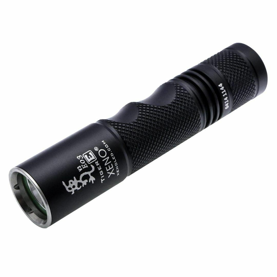 【色: ブラック】XENO E03 Cree XM-L2 EDC LED 懐中電