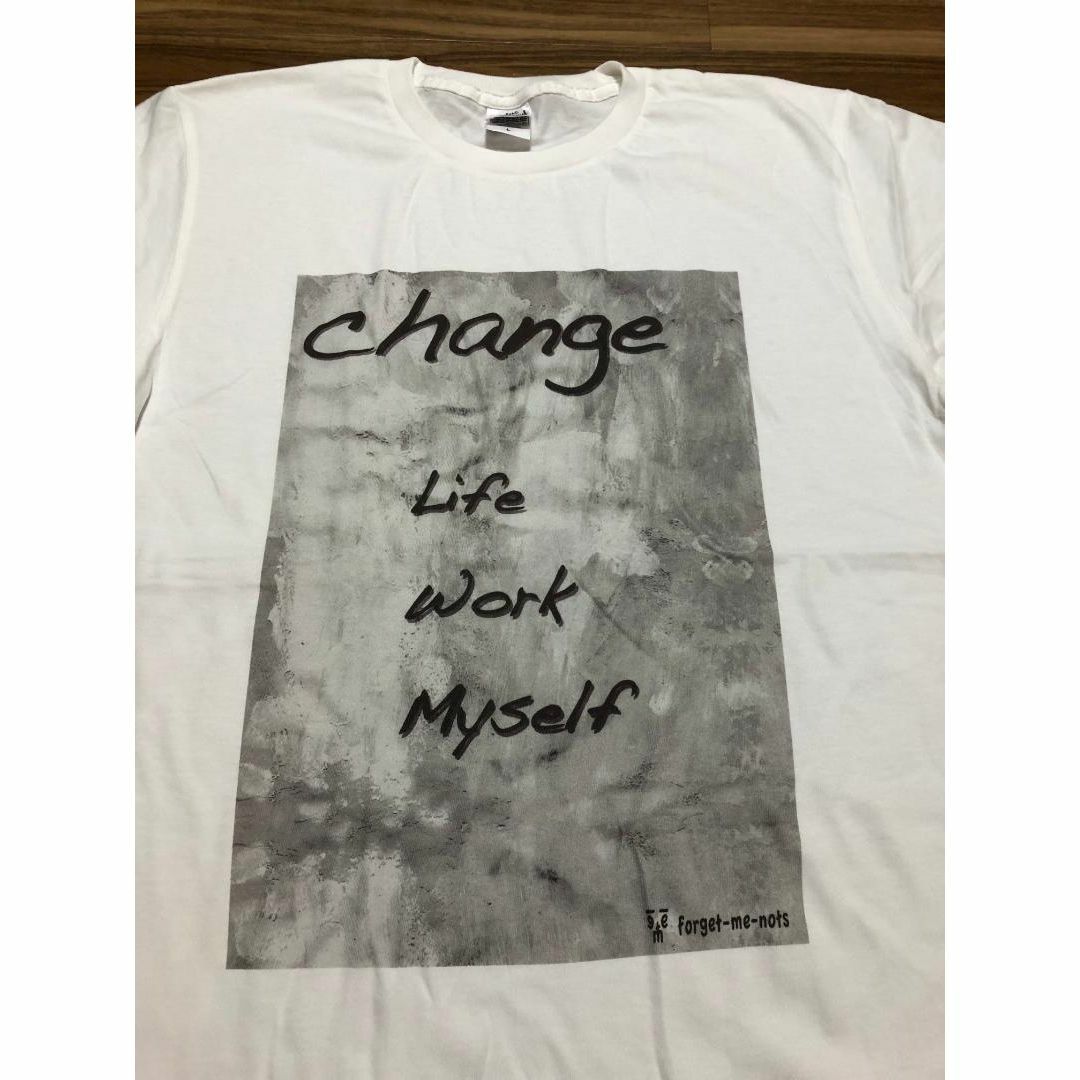 change グラフィック　Tシャツ グレー　　スニーカーに合わせたい!!XXL メンズのトップス(Tシャツ/カットソー(半袖/袖なし))の商品写真