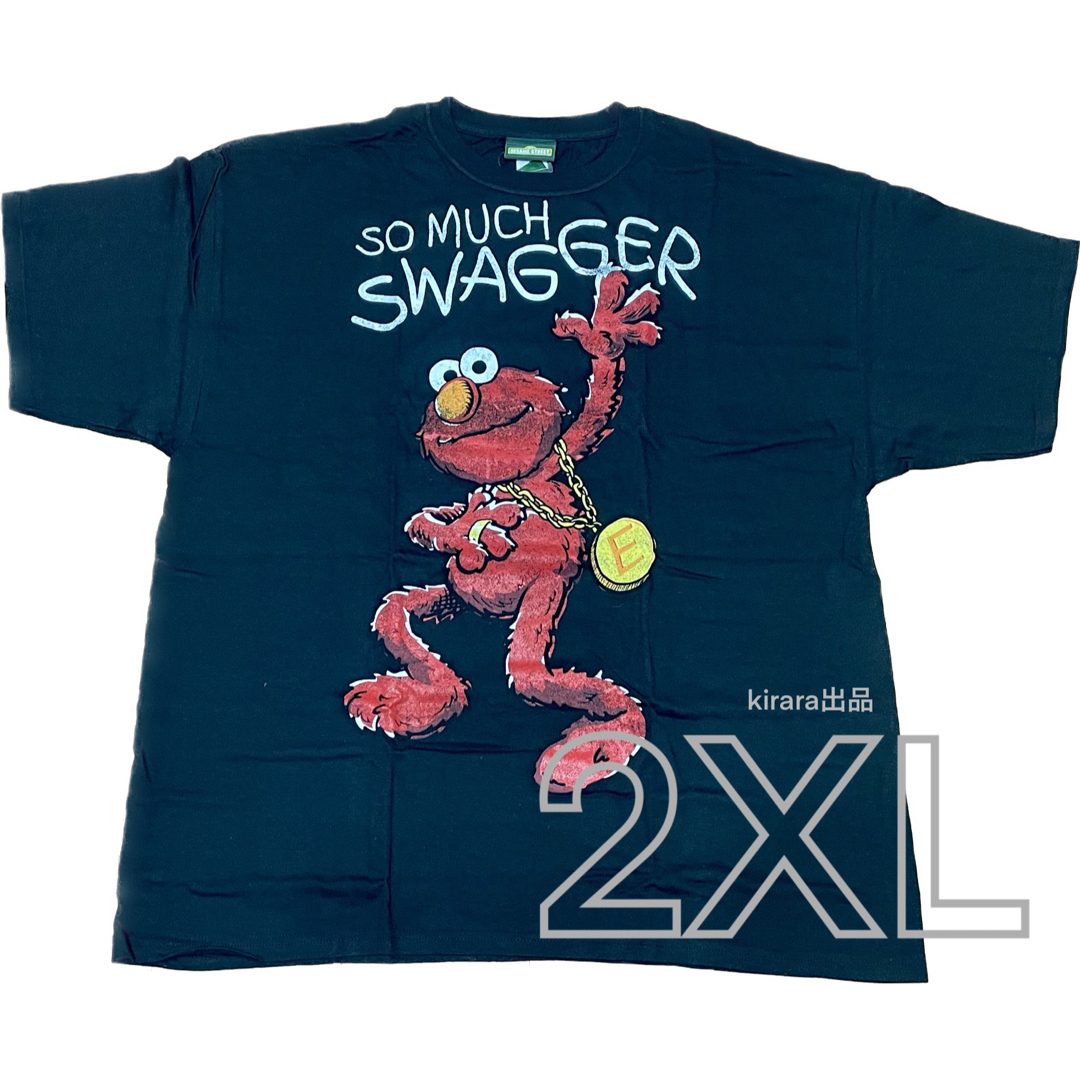 SESAME STREET(セサミストリート)の【セサミストリート】Tシャツ⑧ 2XLサイズ スワッガー swagger エルモ メンズのトップス(Tシャツ/カットソー(半袖/袖なし))の商品写真