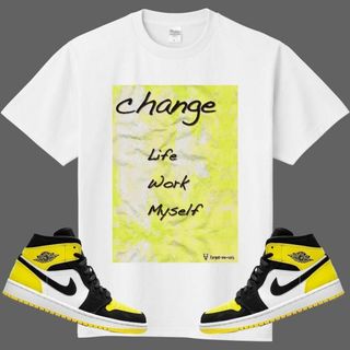 CHANGE Tシャツ イエロー　　スニーカーに合わせたい!! XXXL(Tシャツ/カットソー(半袖/袖なし))