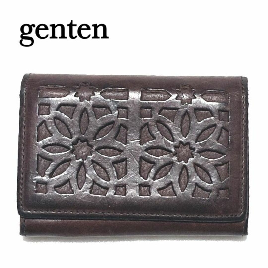 genten(ゲンテン)のGENTEN カットワーク 名刺入れ/ゲンテン カードケース レディースのファッション小物(名刺入れ/定期入れ)の商品写真