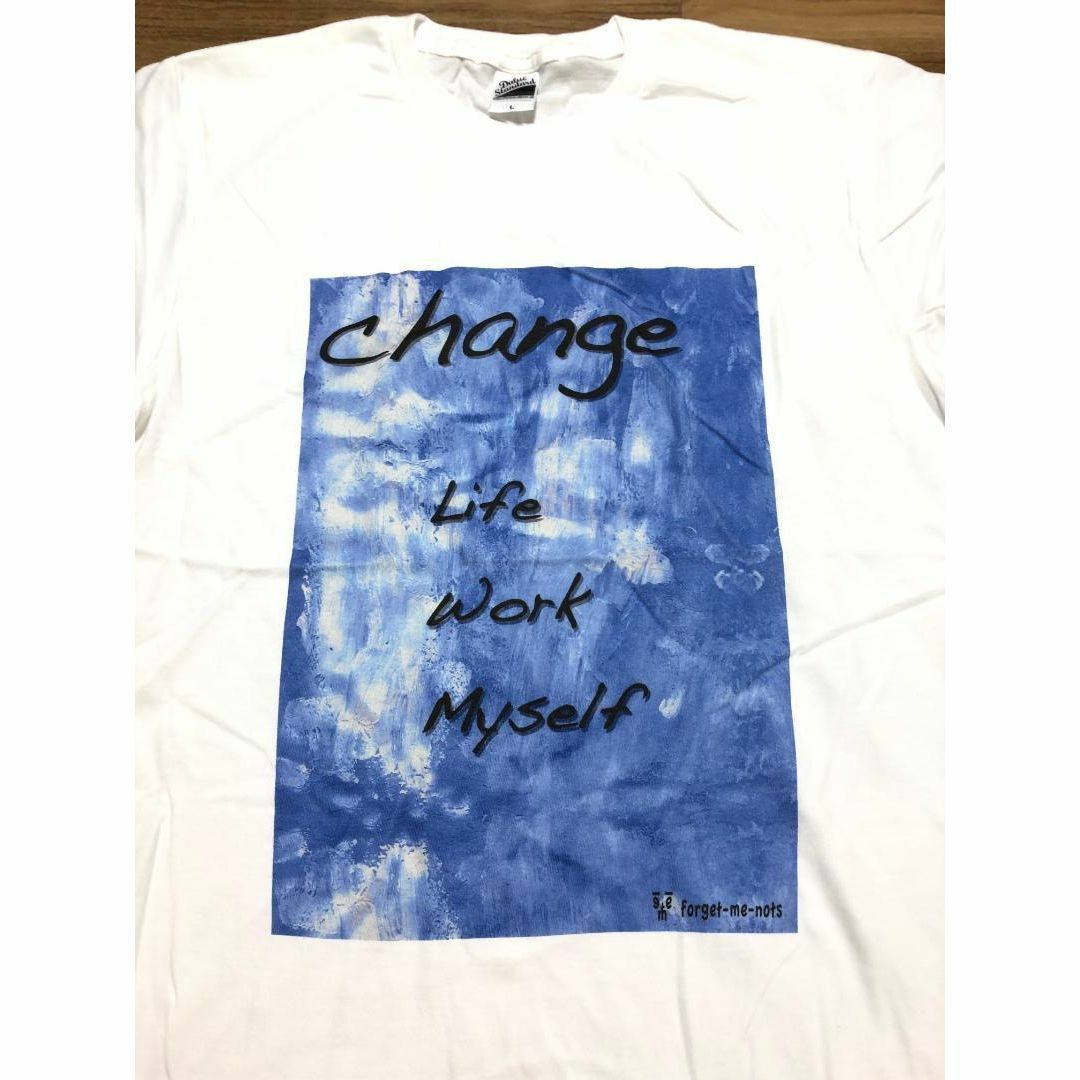change グラフィックTシャツ ブルー　　スニーカーに合わせたい!!XXXL メンズのトップス(Tシャツ/カットソー(半袖/袖なし))の商品写真