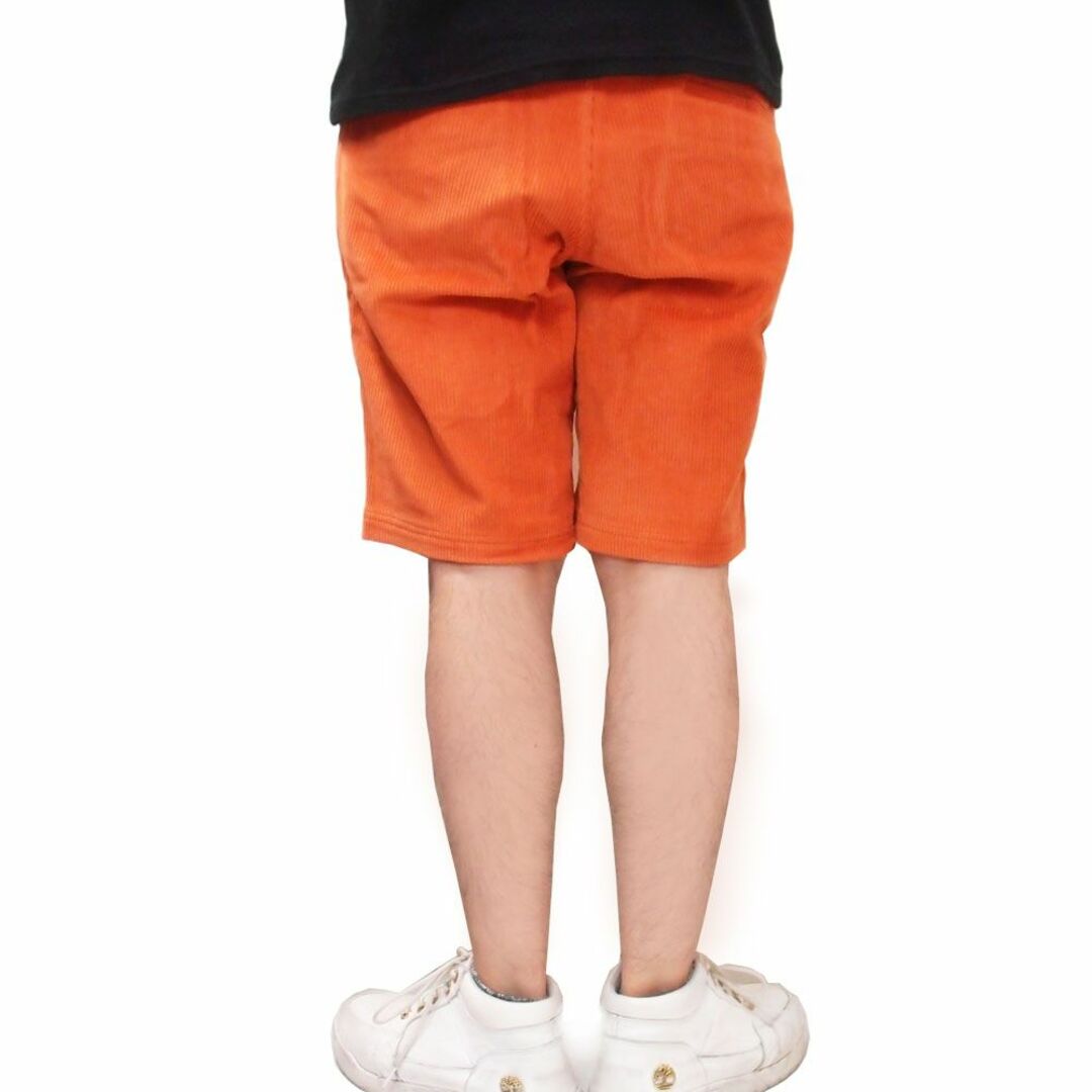 新品 HANDSOM コーデュロイ クラインミングショーツ オレンジ S メンズのパンツ(ショートパンツ)の商品写真