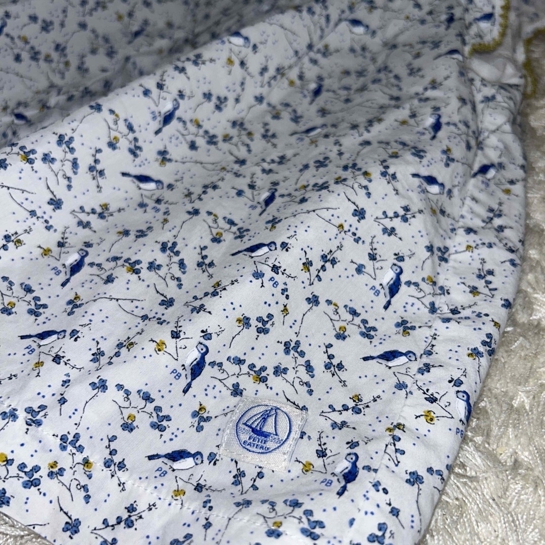 PETIT BATEAU(プチバトー)の値下げ♡プチバトー　プリントワンピースブルマセット キッズ/ベビー/マタニティのベビー服(~85cm)(ワンピース)の商品写真