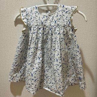 プチバトー(PETIT BATEAU)の値下げ♡プチバトー　プリントワンピースブルマセット(ワンピース)