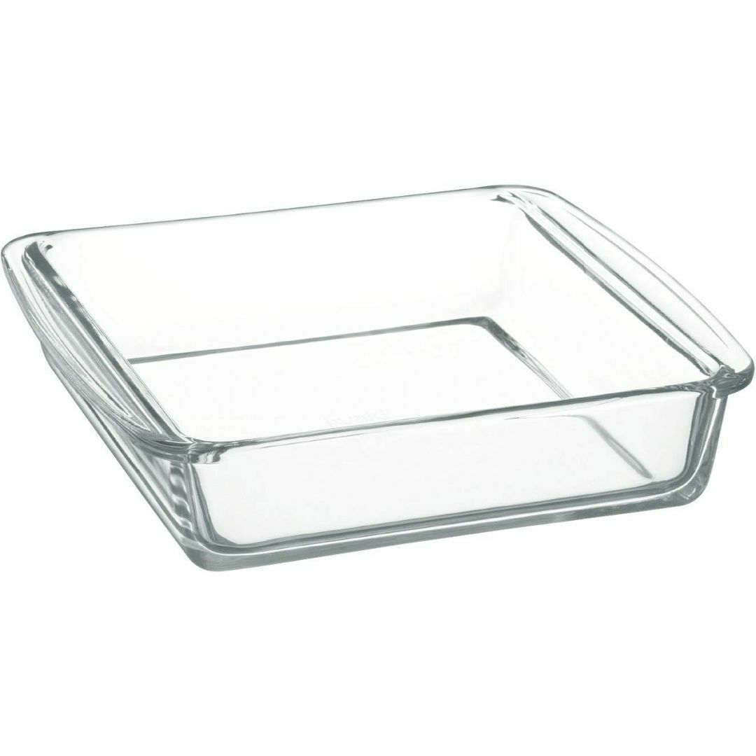 iwaki ケーキ焼き皿 持ち手付き 耐熱ガラス 2L 角型 オーブンウェア グ