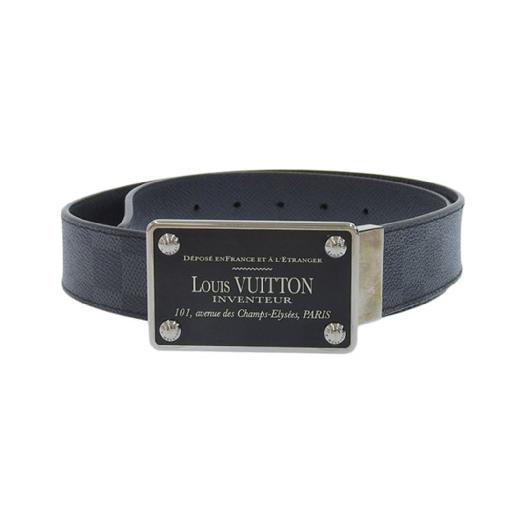 【中古】LOUIS VUITTON ルイヴィトン グラフィット サンチュール アンヴァン ベルト #85/34 M9632 ブラック gy |  フリマアプリ ラクマ