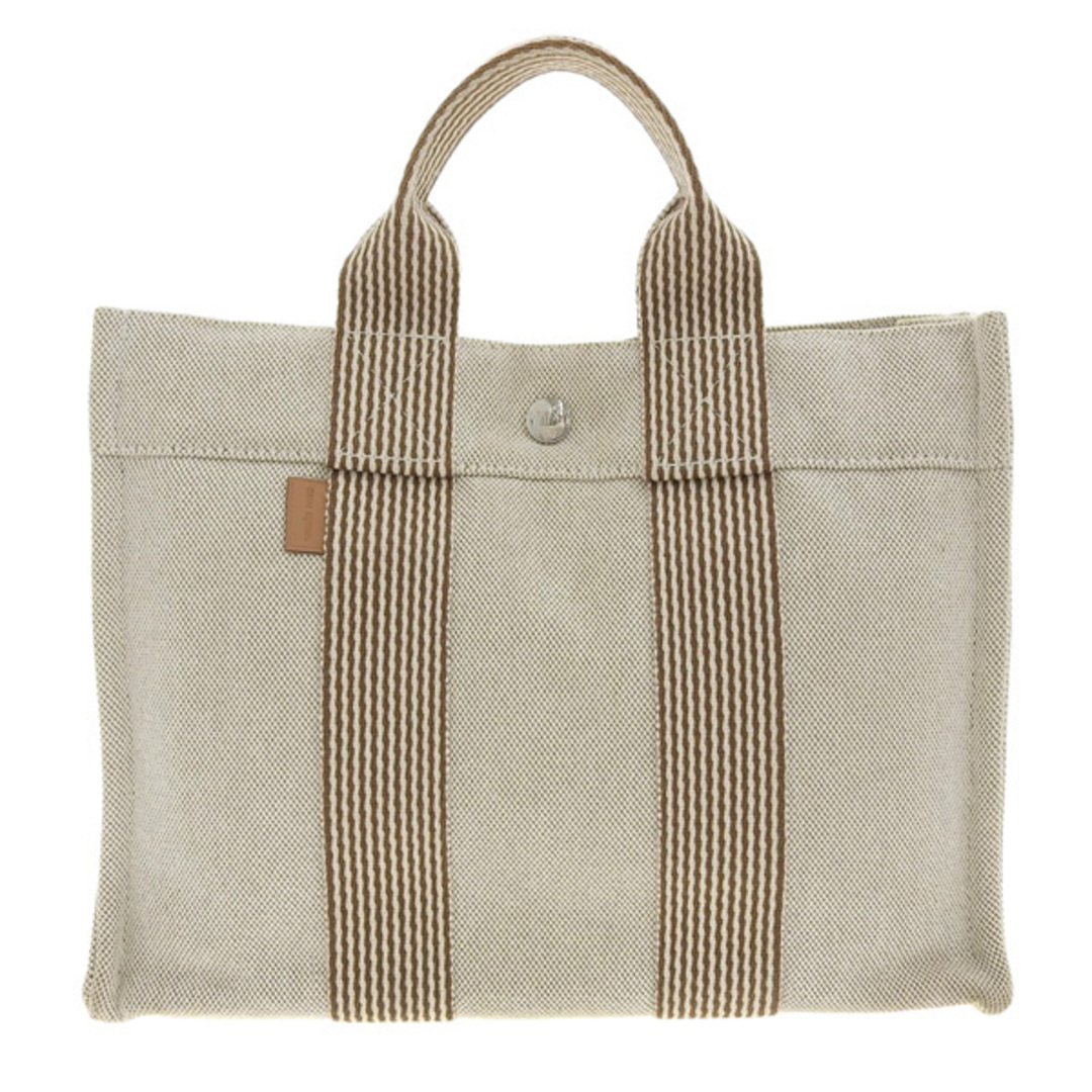 HERMES エルメス キャンバス ニューフールトゥPM ハンドバッグ