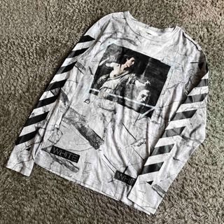 offwhite マーブル柄　Tシャツタグ紐未カット品