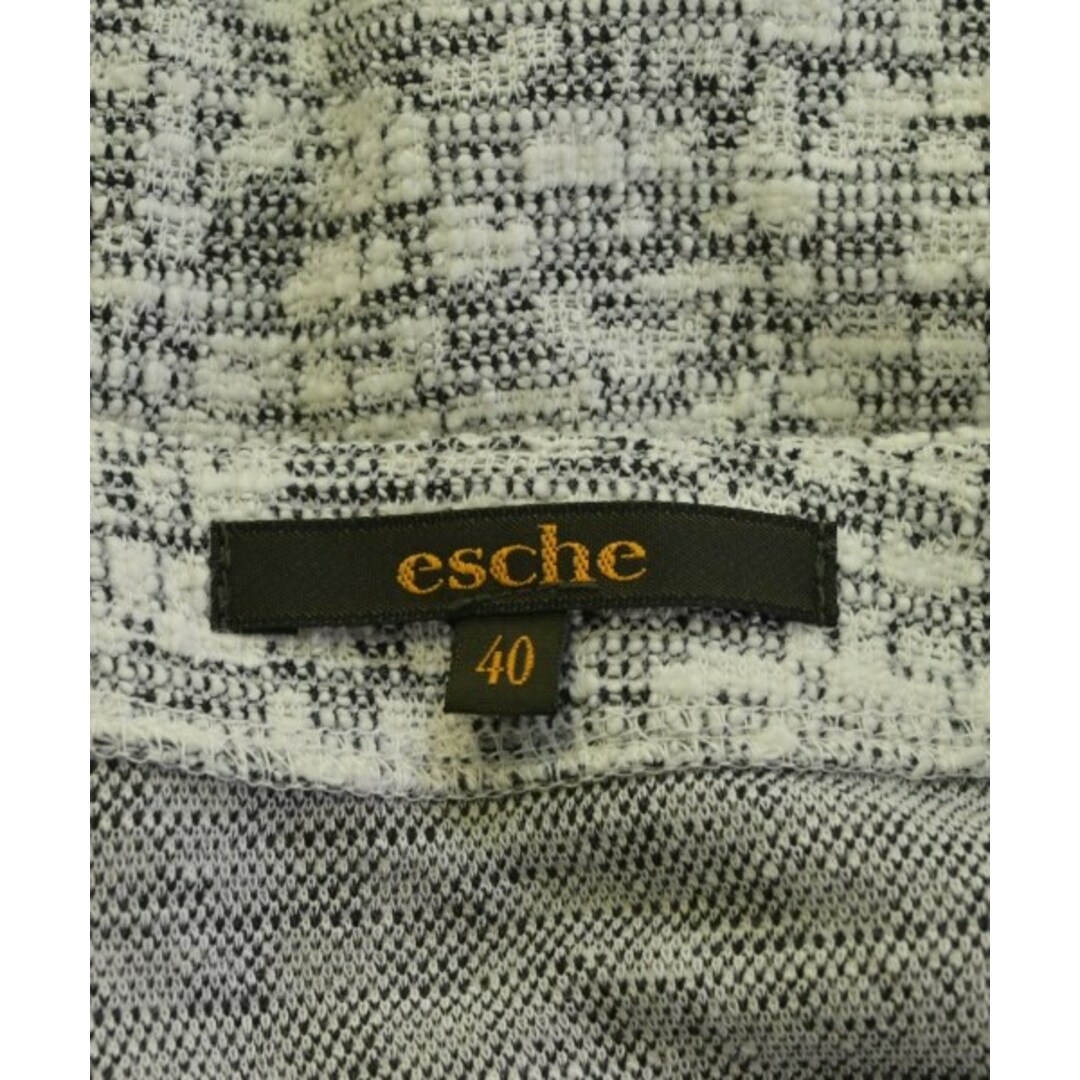 esche エッシュ ノーカラージャケット 40(M位) グレー等(ミックス) 2