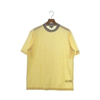 ランバン(LANVIN)のLANVIN ランバン Tシャツ・カットソー M 黄 【古着】【中古】(Tシャツ/カットソー(半袖/袖なし))