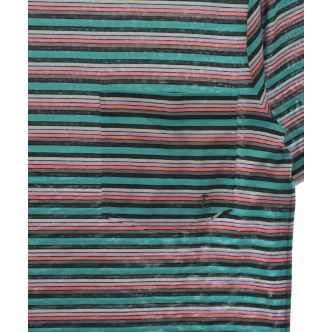 LANVIN(ランバン)のLANVIN ランバン Tシャツ・カットソー XS 緑x黒等(ボーダー) 【古着】【中古】 メンズのトップス(Tシャツ/カットソー(半袖/袖なし))の商品写真