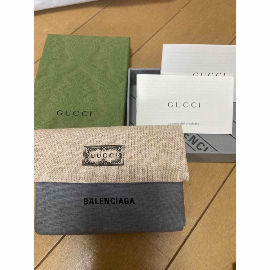 Gucci(グッチ)の新品　レア　グッチ　バレンシアガコラボ　カードケース レディースのファッション小物(名刺入れ/定期入れ)の商品写真