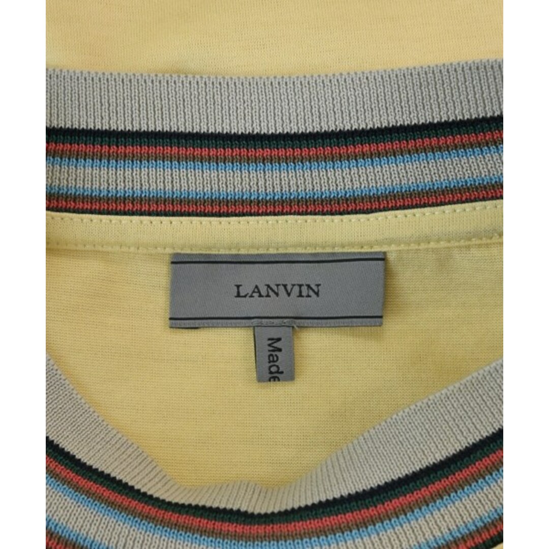 LANVIN(ランバン)のLANVIN ランバン Tシャツ・カットソー S 黄 【古着】【中古】 メンズのトップス(Tシャツ/カットソー(半袖/袖なし))の商品写真