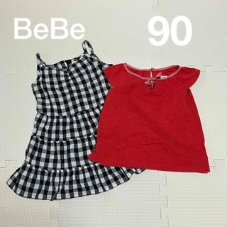 ベベ(BeBe)のBeBe  90サイズ　2点セット　(ワンピース)