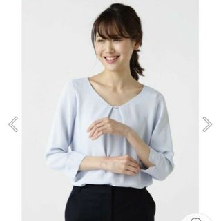 ナチュラルビューティーベーシック(NATURAL BEAUTY BASIC)の【美品】NATURAL BEAUTY BASIC メタルパーツ ブラウス シャツ(シャツ/ブラウス(長袖/七分))